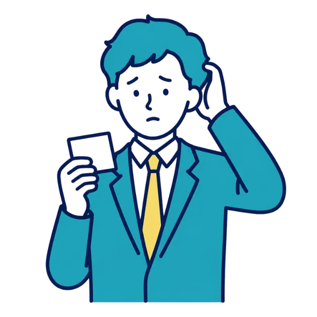 税理士がまだ決まっておらず困っている経営者のイラスト
